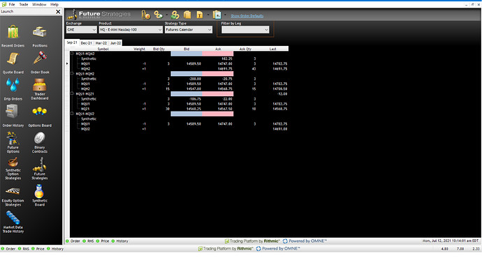 NQ Bid Ask Gap