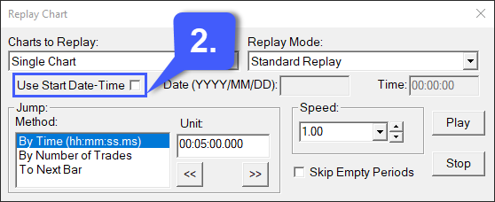 Replay Size Chart